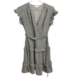 Monteau Women’s Floral Dress Green Size M